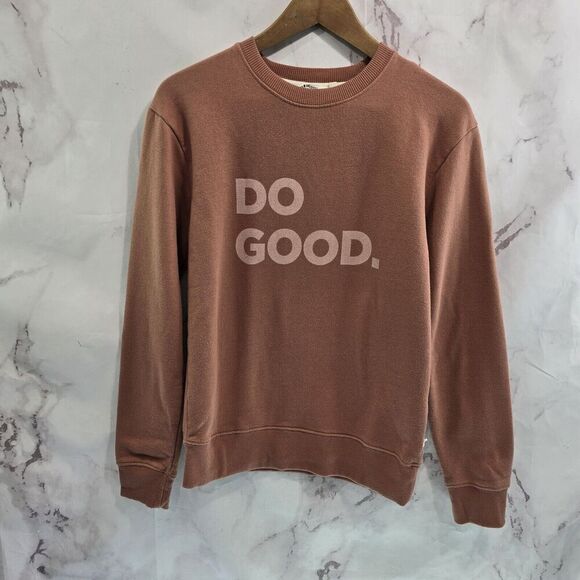 Cotopaxi Sweatshirt Womens Small Pink Do Good Crew Neck Organic Cotton Earthen - Picture 1 of 12